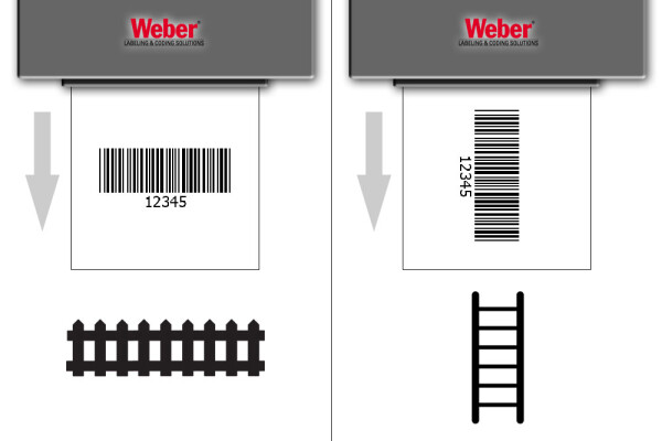 Barcode Zaun Leiter Grafik Weber