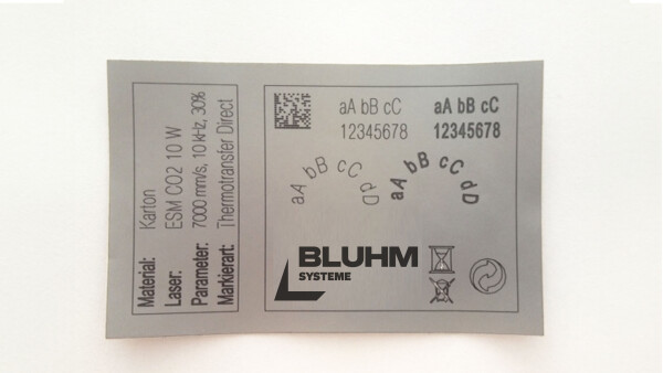Laserfolie silber