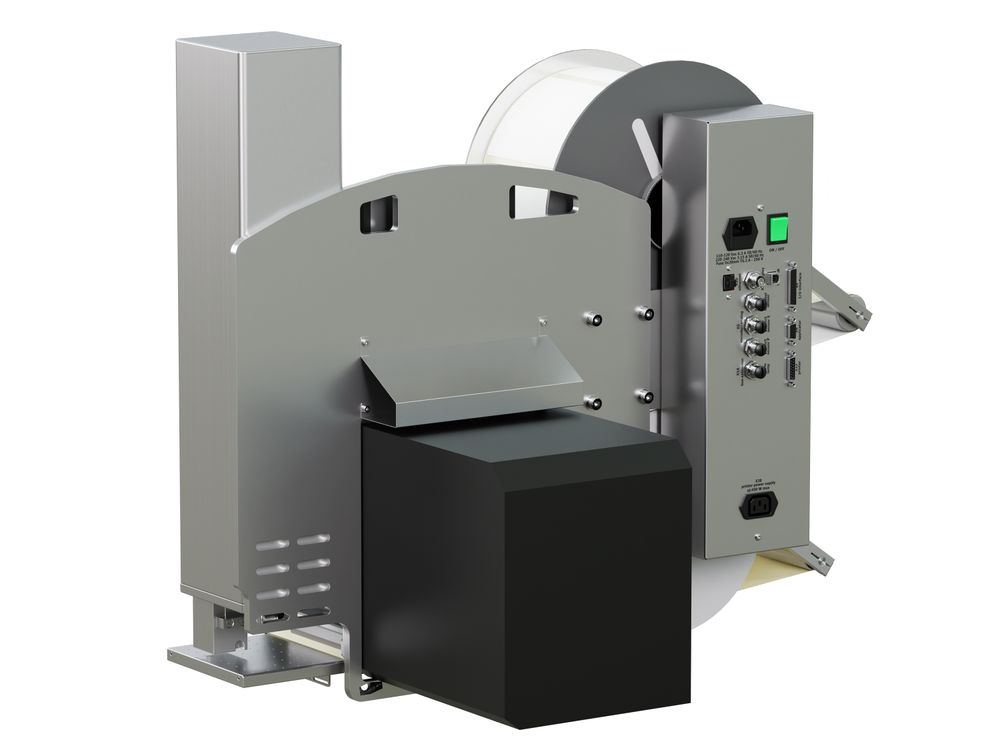 Etikettenprintdispenser Legi-Air 4050B met etiket achterzijde