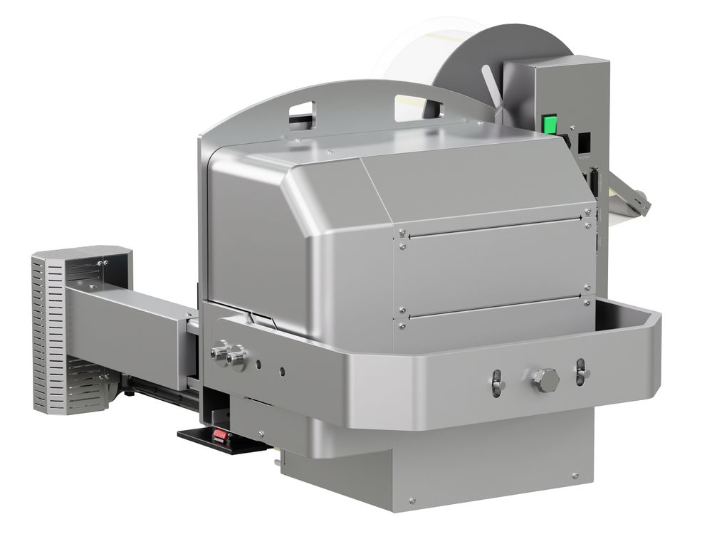 Etikettenprintdispenser Legi-Air 4050RR met etiket achterzijde
