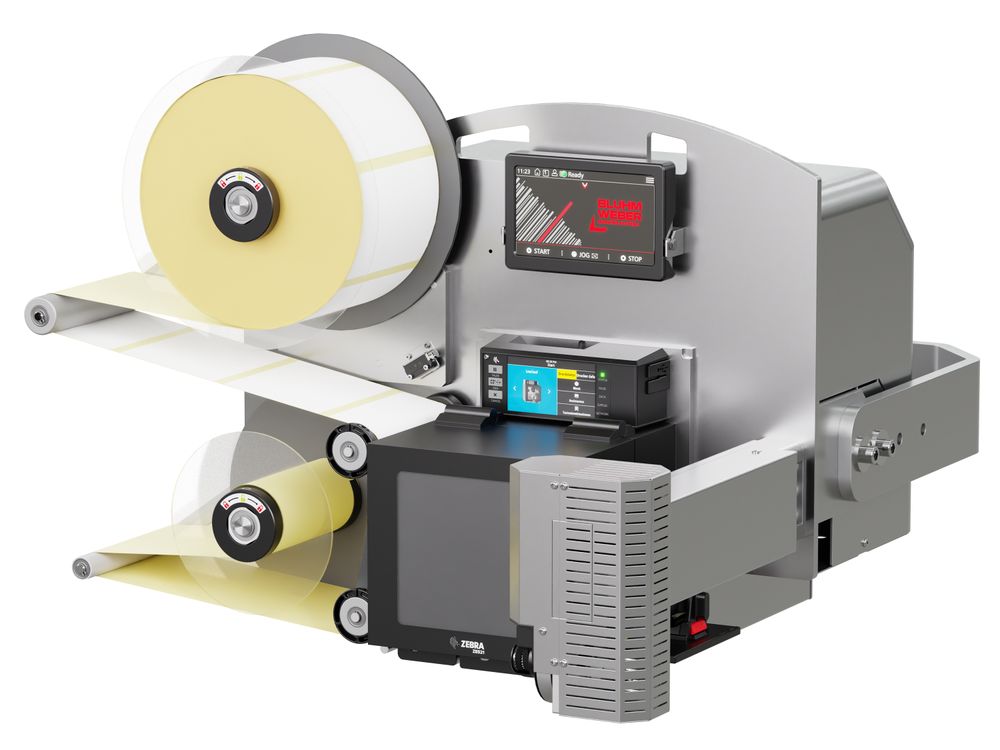 Etikettenprintdispenser Legi-Air 4050RR met etiketten rechts