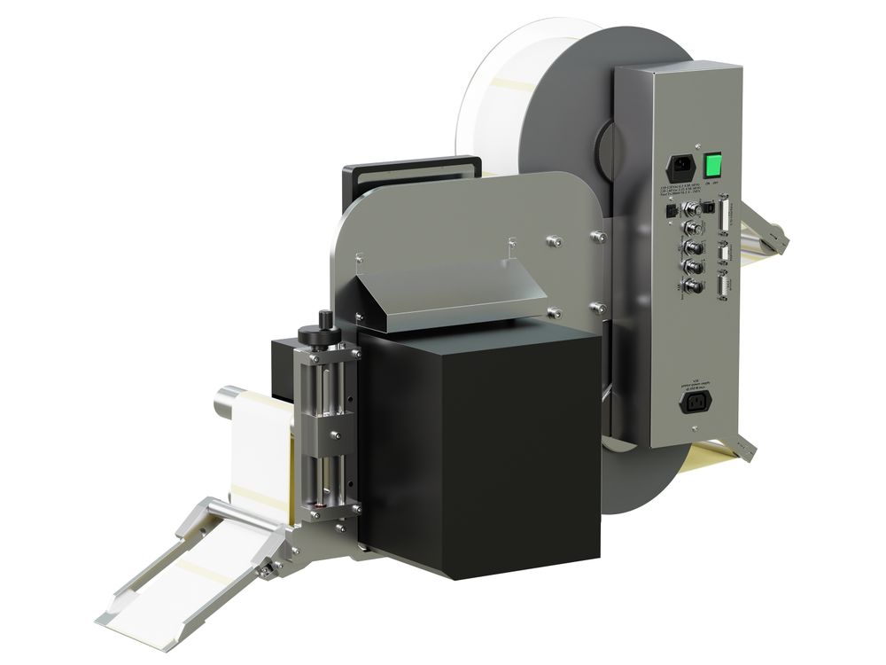 Etikettenprintdispenser Legi-E 4050WO met etiketten achterzijde