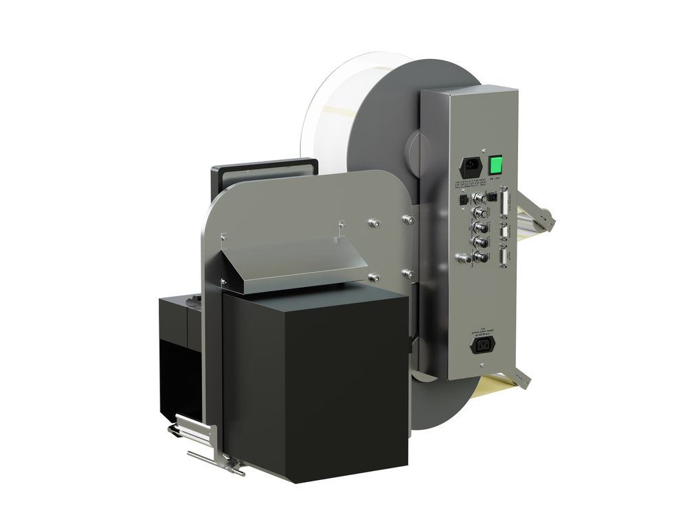 Etikettenprintdispenser Legi-Air 4050B-R met etiket achterzijde