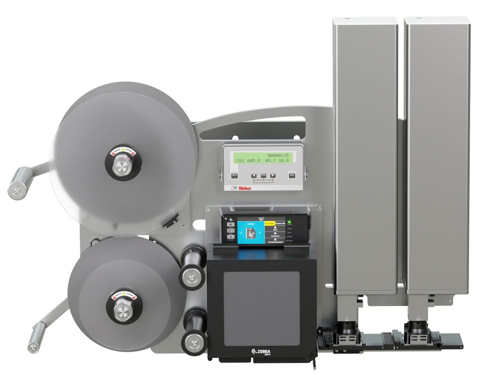 Etikettenprintdispenser Legi-Air 4050CWB zonder etiketten voorzijde