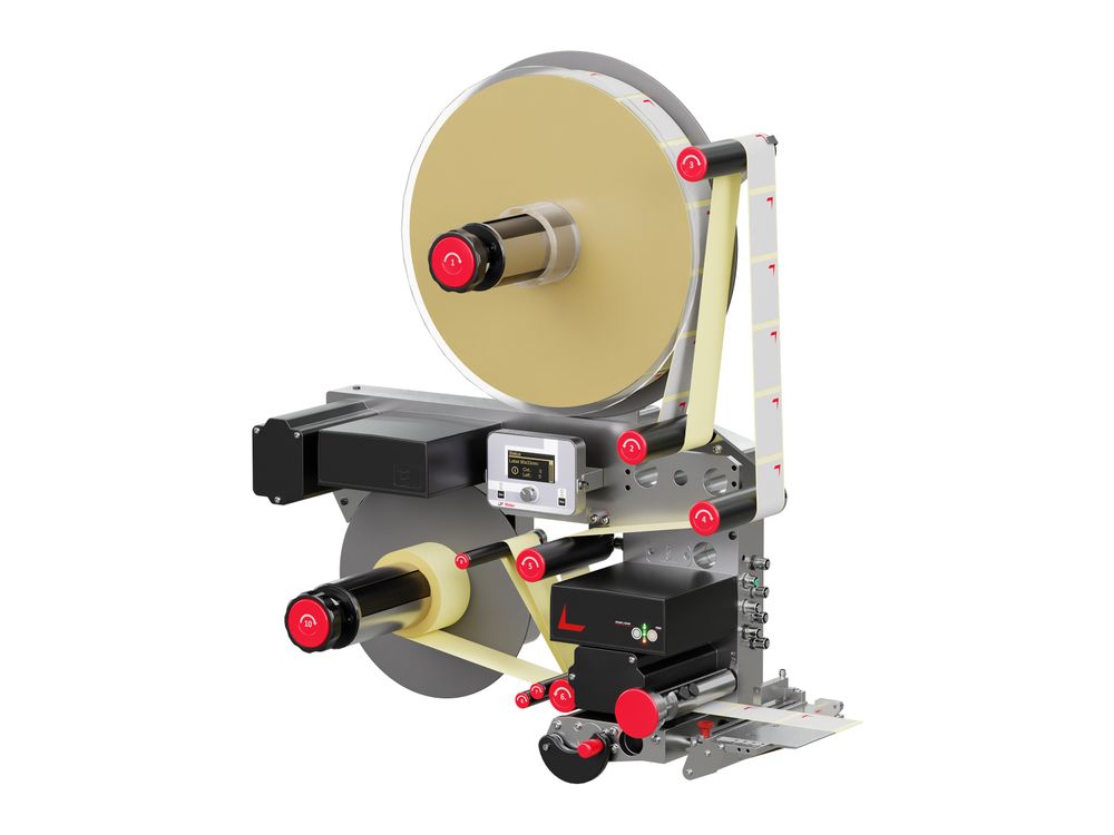 Etikettenapplicator Alpha HSM diagonaal voorzijde links