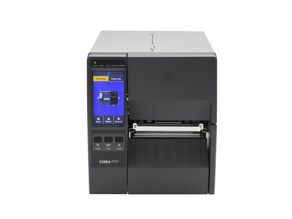 Zebra ZT231 etikettenprinter voorzijde