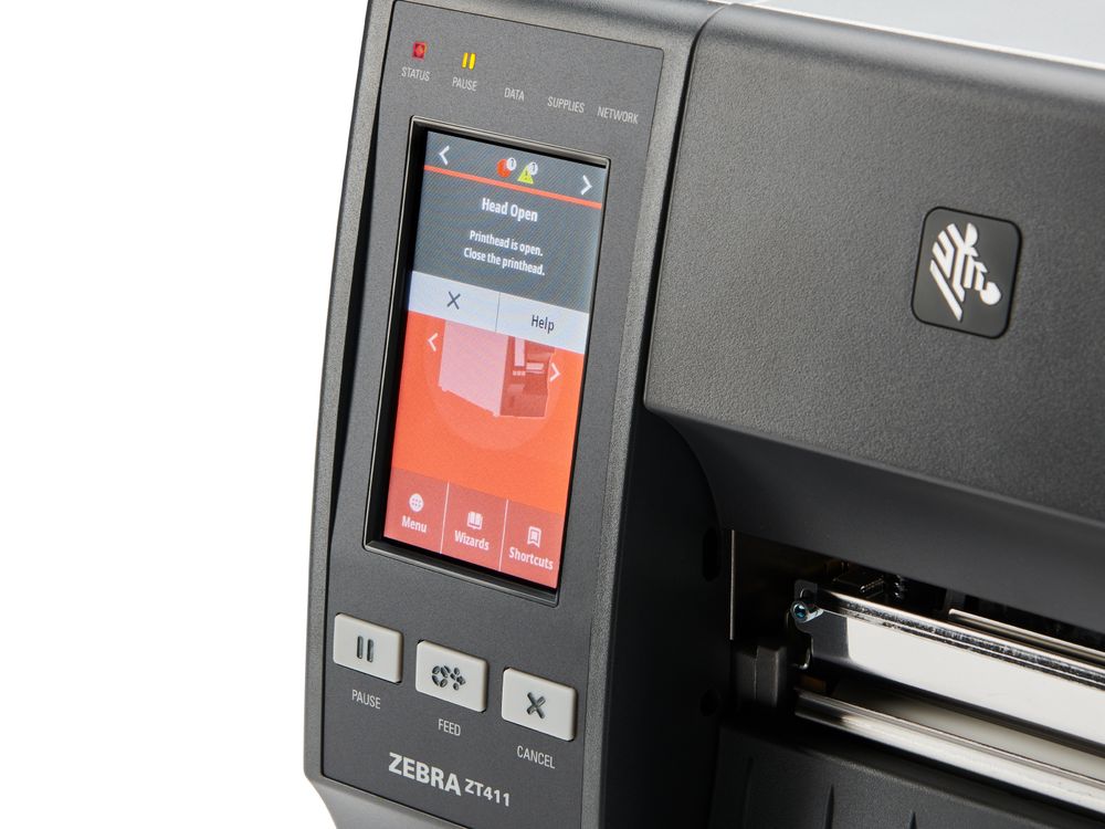 Zebra ZT411 etikettenprinter foutmelding