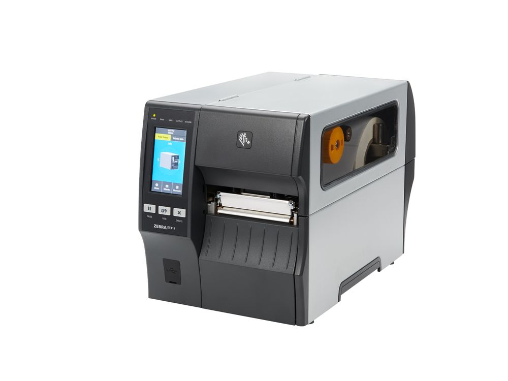 Zebra ZT411 etikettenprinter voorzijde links