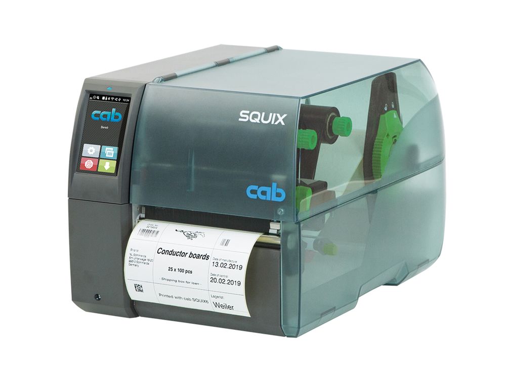 cab squix 6 etikettenprinter voorzijde links