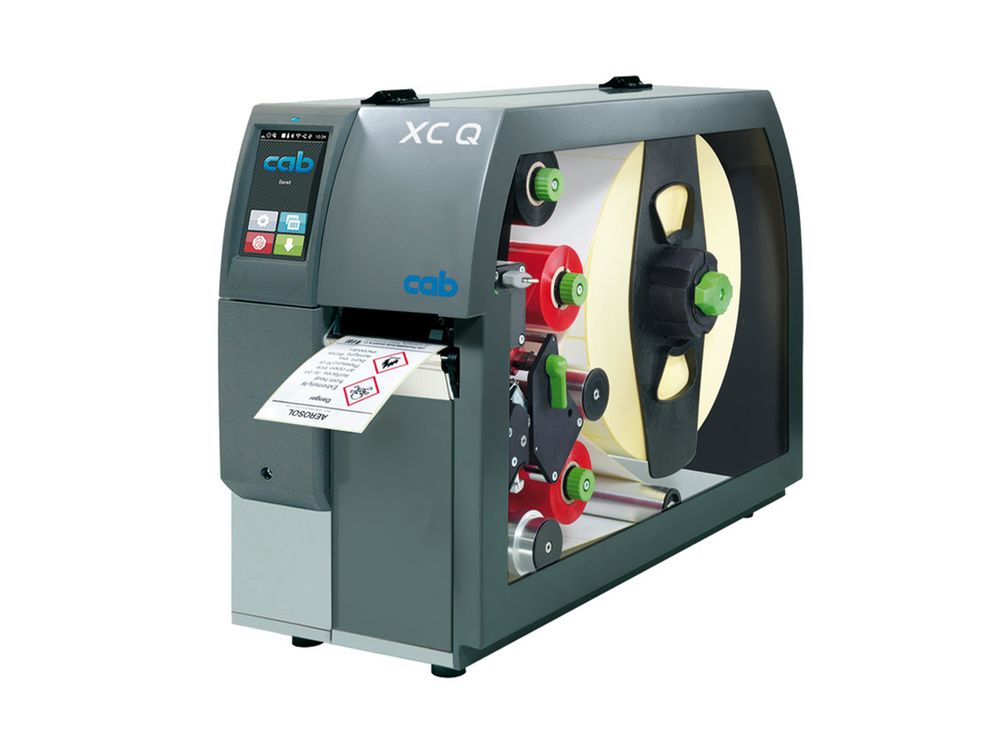 cab xc q4 etikettenprinter voorzijde links met afscheurrand