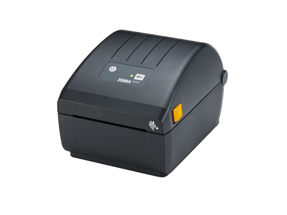 Zebra ZD230d desktop etikettenprinter voorzijde links