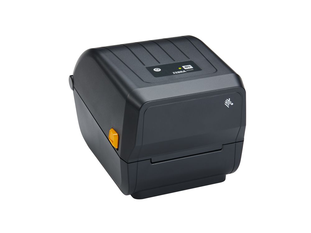 Zebra ZD230t desktop etikettenprinter voorzijde rechts