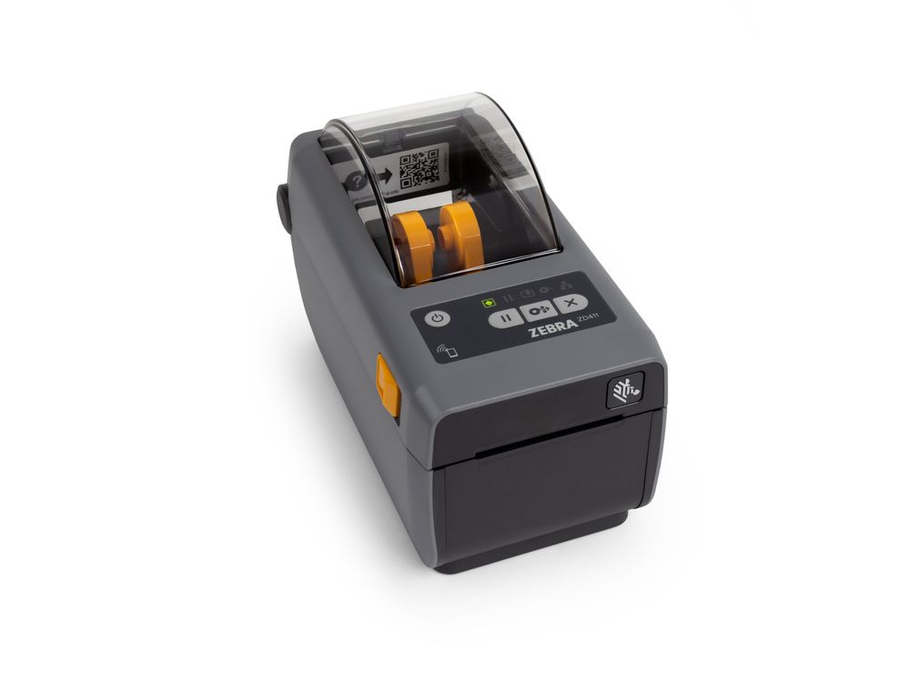 Zebra ZD411d etikettenprinter voorzijde rechts