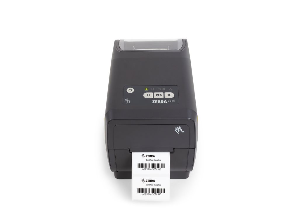 Zebra ZD411t etikettenprinter voorzijde