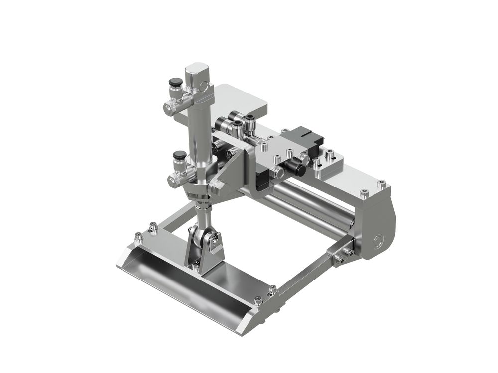 Wipe-on afgiftelepel, pneumatisch