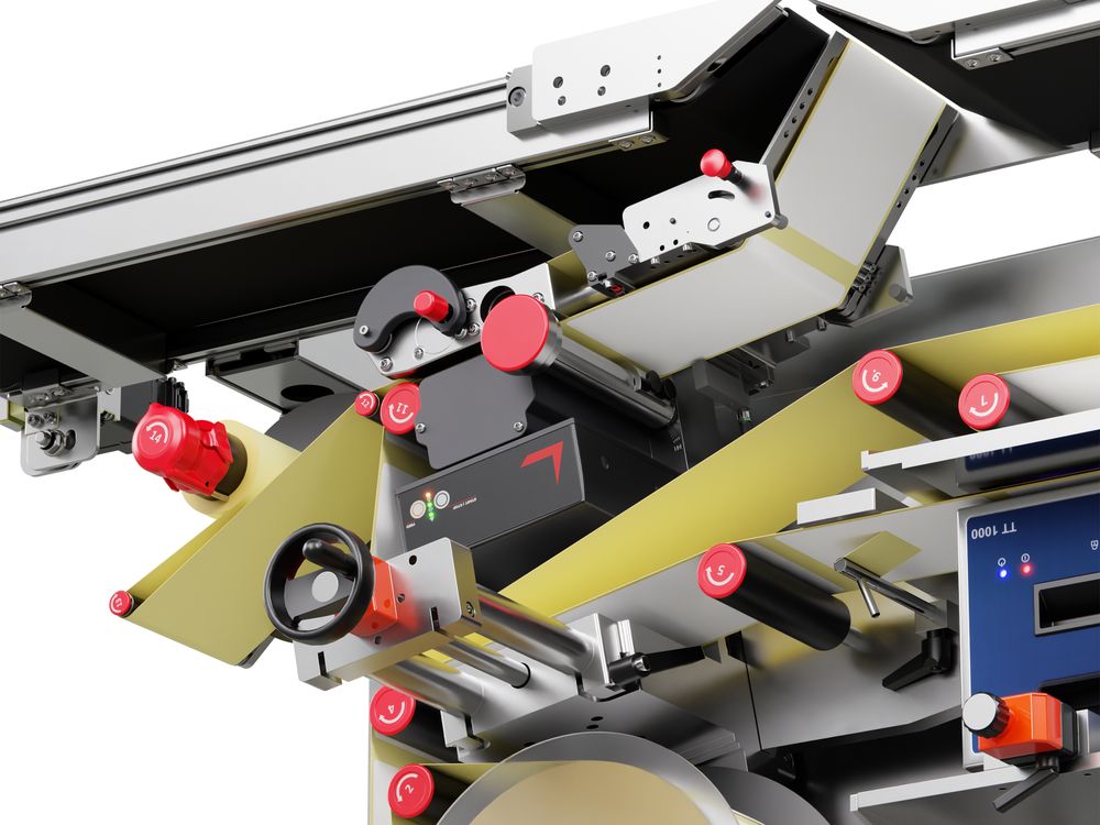 Etiketteersysteem Geset 212 met etiketten rechts