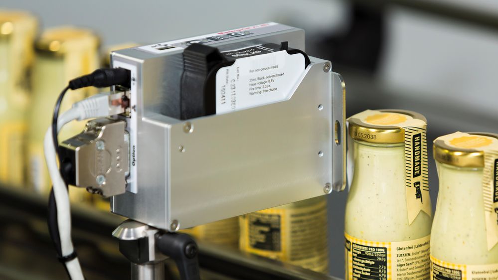 Metalen deksel bedrukt met Markoprint X1JET HP Premium inkjetprinter