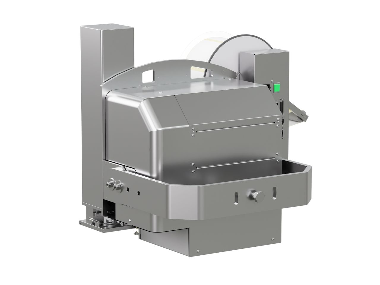 Etikettenprintdispenser Legi-Air 4050E met etiket achterzijde