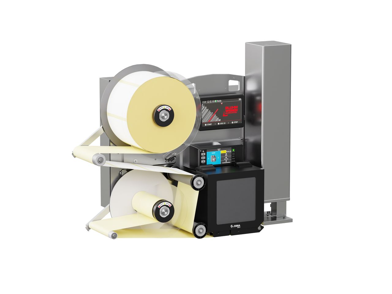 Etikettenprintdispenser Legi-Air 4050E met etiketten links