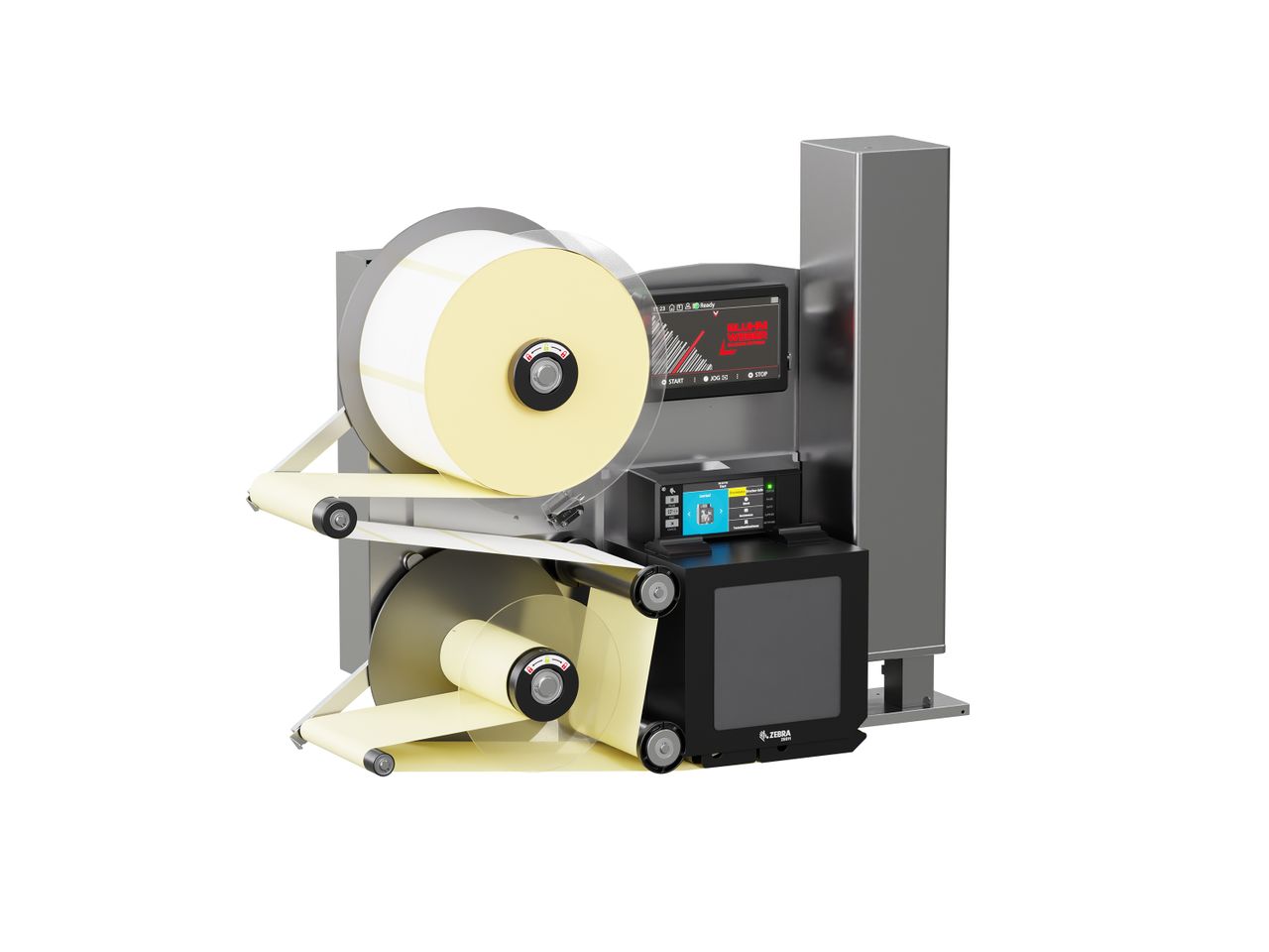 Etikettenprintdispenser Legi-Air 4050B met etiketten links