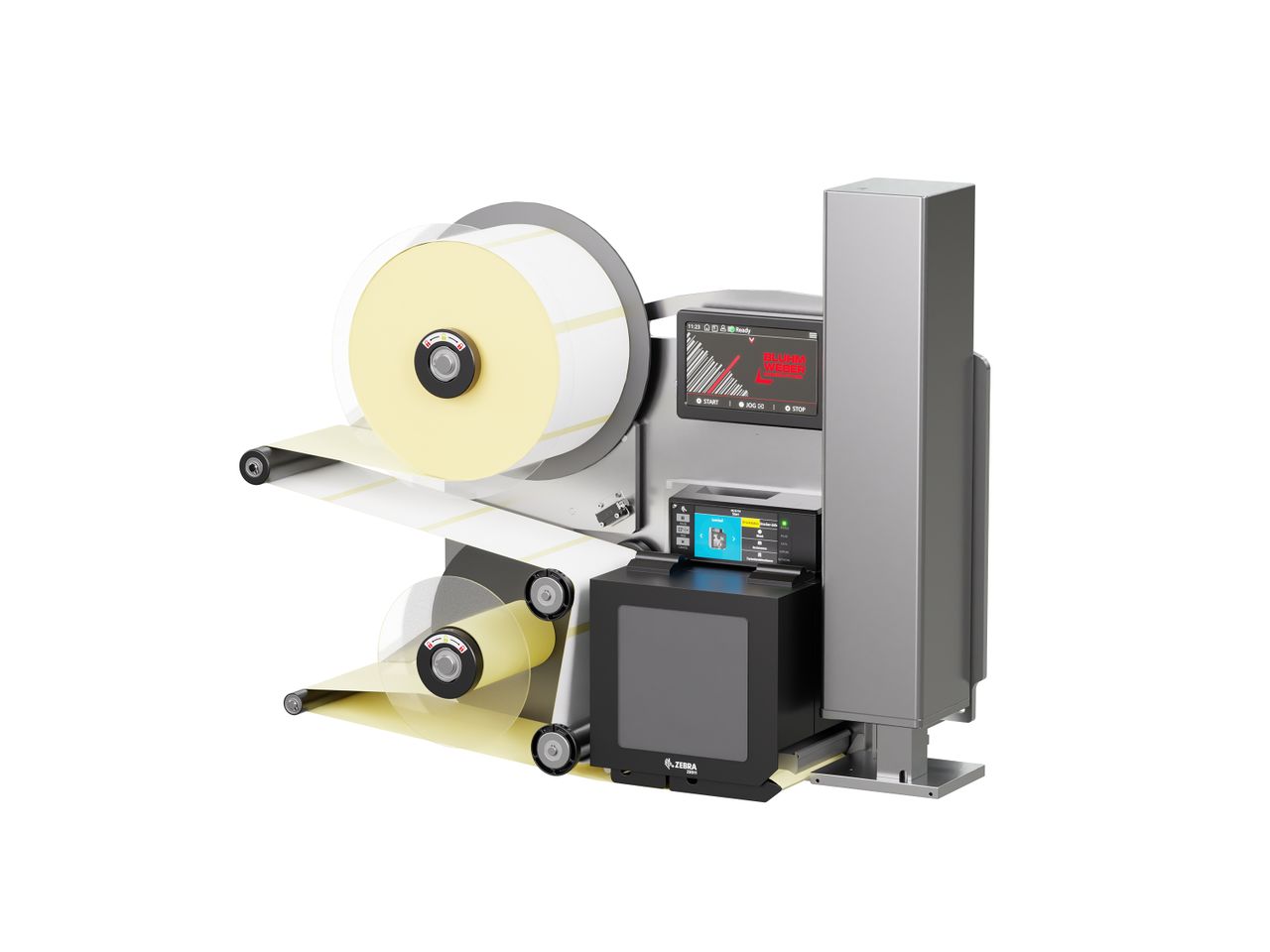 Etikettenprintdispenser Legi-Air 4050B met etiketten rechts