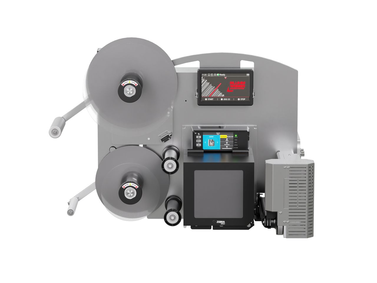 Etikettenprintdispenser Legi-Air 4050RR zonder etiketten voorzijde