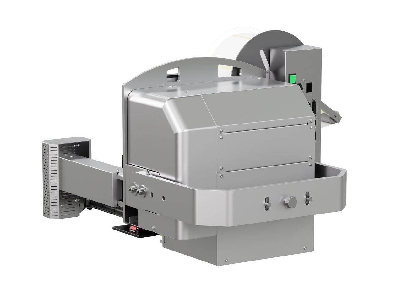 Etikettenprintdispenser Legi-Air 4050RR met etiket achterzijde