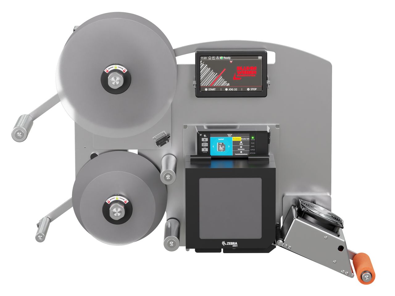 Etikettenprintdispenser Legi-E 4050B zonder etiketten voorzijde