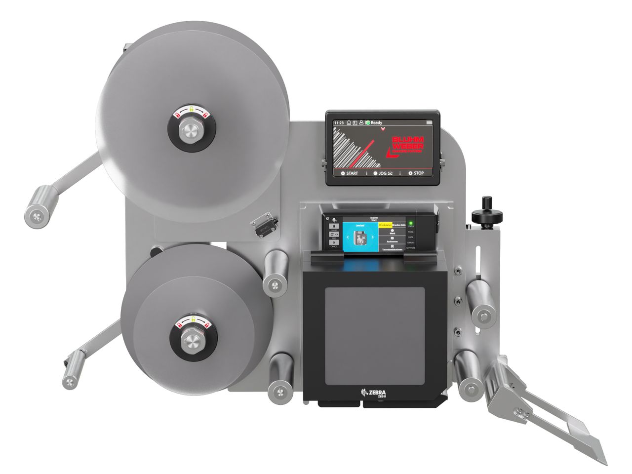 Etikettenprintdispenser Legi-E 4050WO zonder etiketten voorzijde