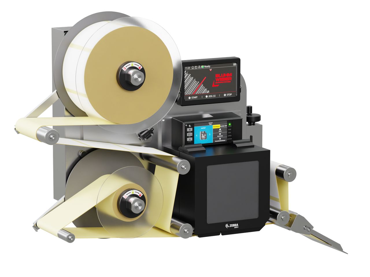 Etikettenprintdispenser Legi-E 4050WO met etiketten links