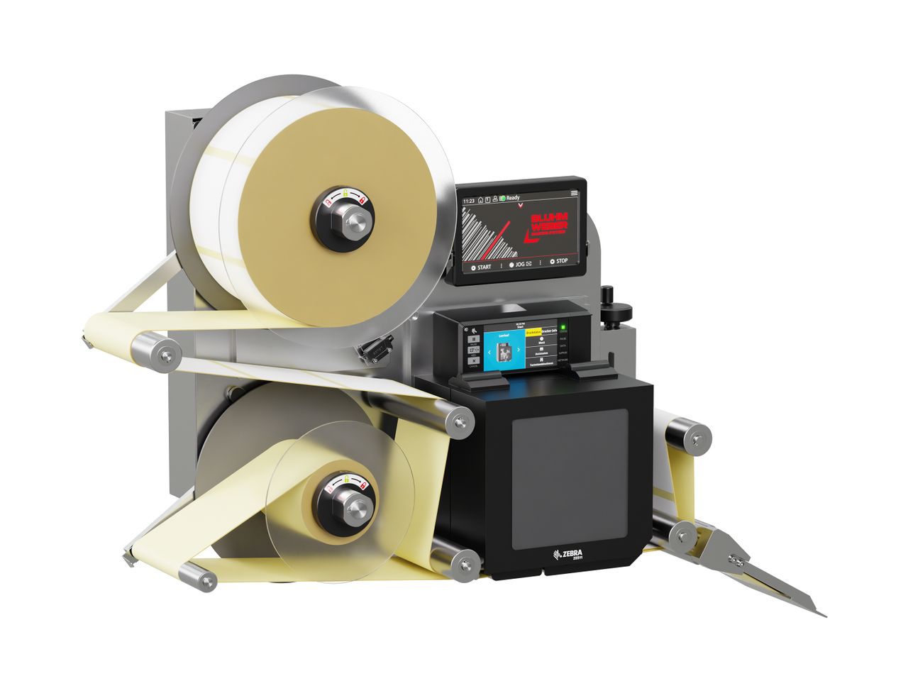 Etikettenprintdispenser Legi-E 4050WO met etiketten links