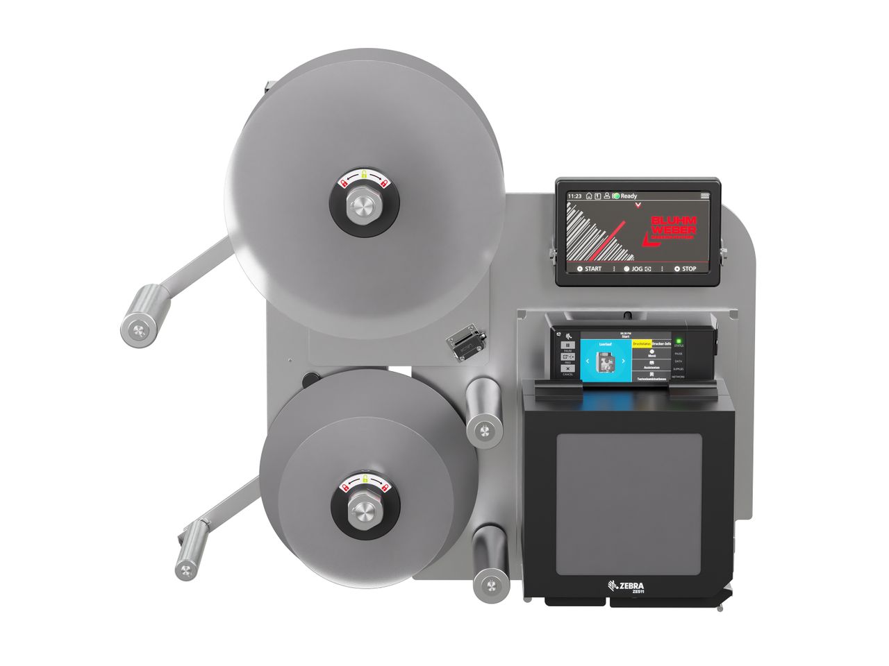 Etikettenprintdispenser Legi-Air 4050B-R zonder etiketten voorzijde