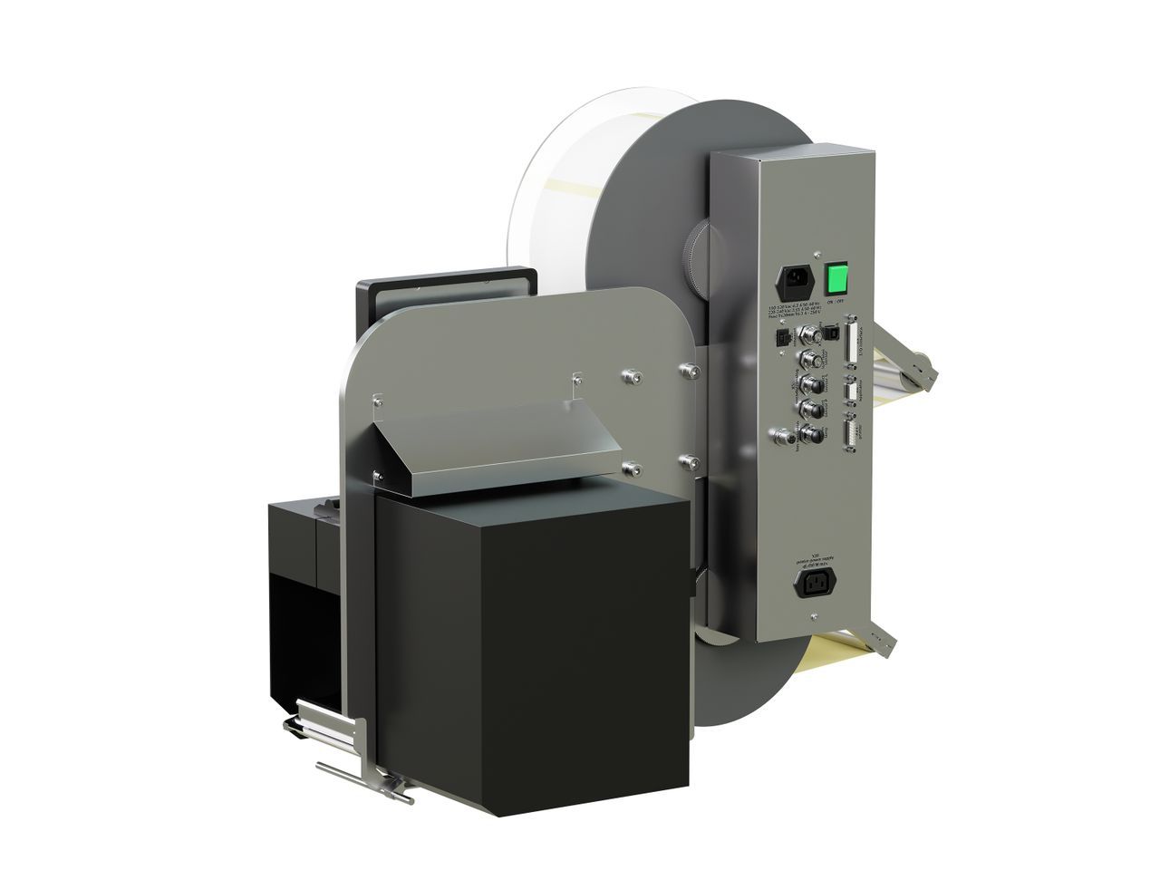 Etikettenprintdispenser Legi-Air 4050B-R met etiket achterzijde