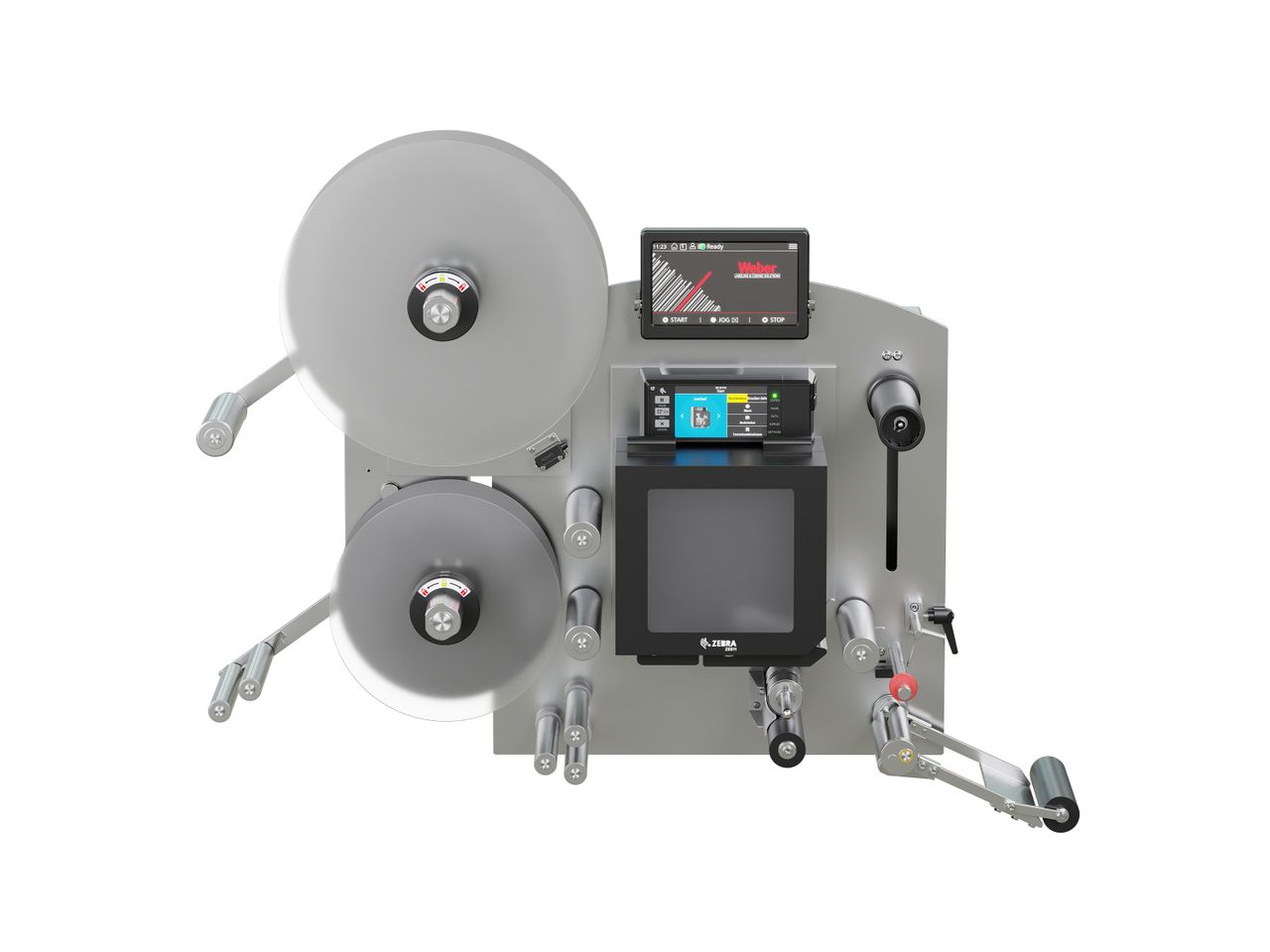 Etikettenprintdispenser Legi-E 4050AC zonder etiketten voorzijde