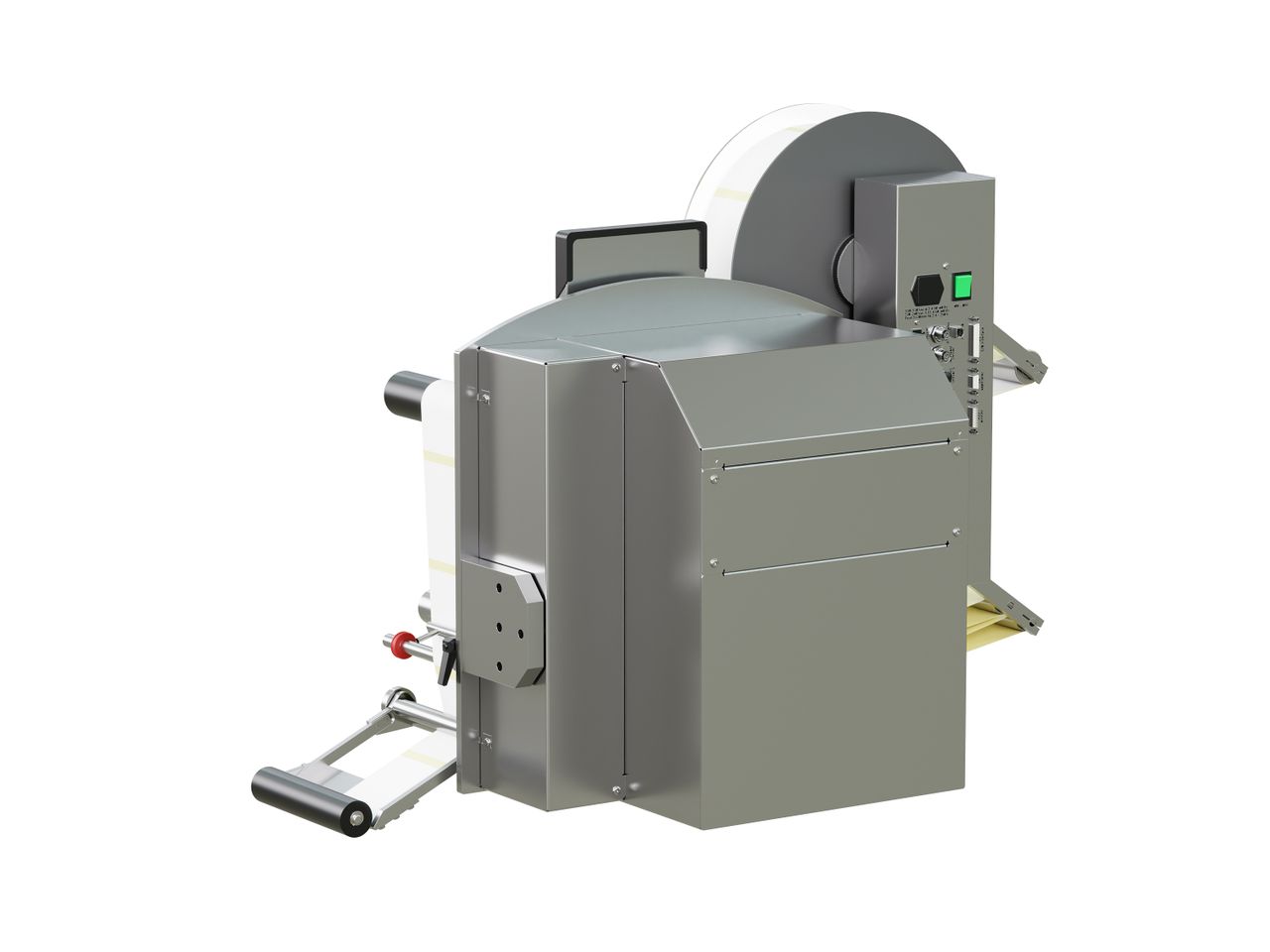 Etikettenprintdispenser Legi-E 4050AC met etiket achterzijde