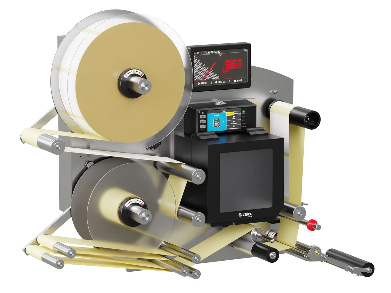 Etikettenprintdispenser Legi-E 4050AC met etiketten links