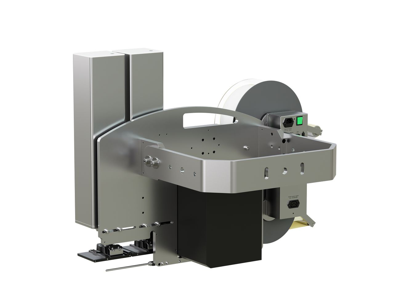 Etikettenprintdispenser Legi-Air 4050CWB met etiket achterzijde