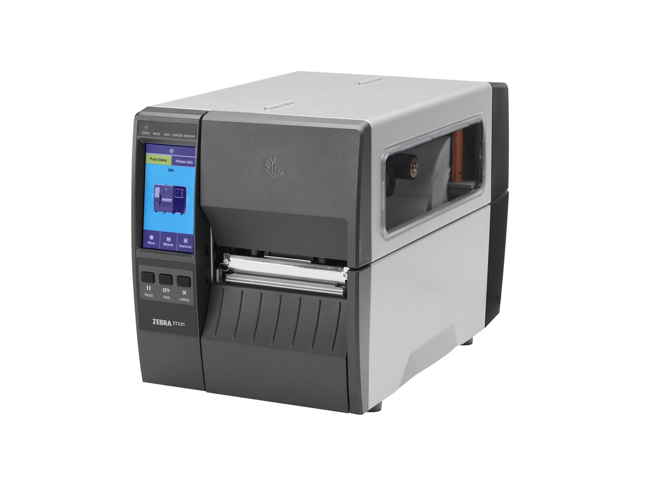 Zebra ZT231 etikettenprinter voorzijde links