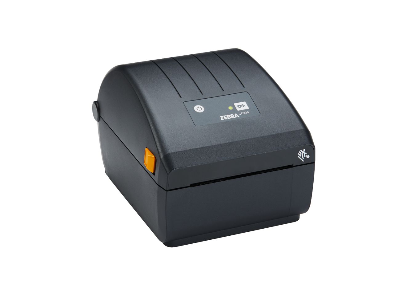 Zebra ZD230d desktop etikettenprinter voorzijde rechts