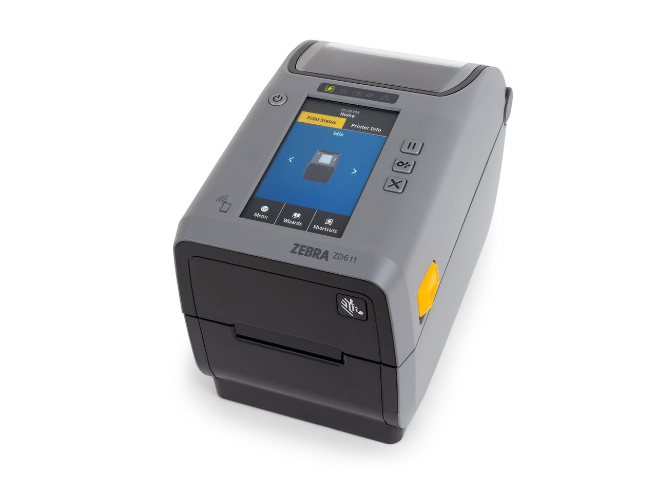 Zebra ZD611t etikettenprinter voorzijde links
