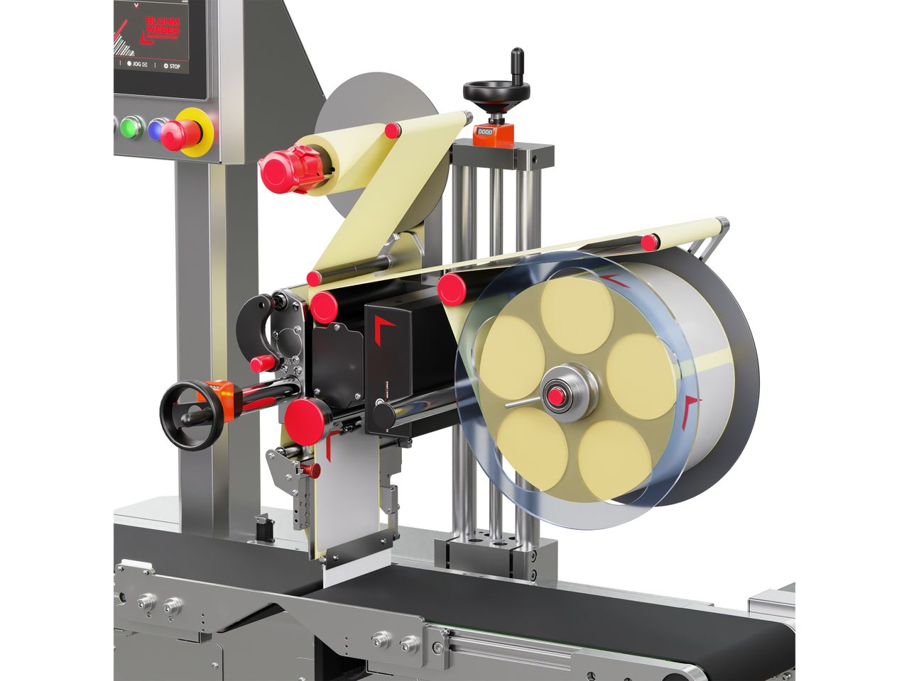 Etiketteersysteem Geset 218 met etiketten rechts
