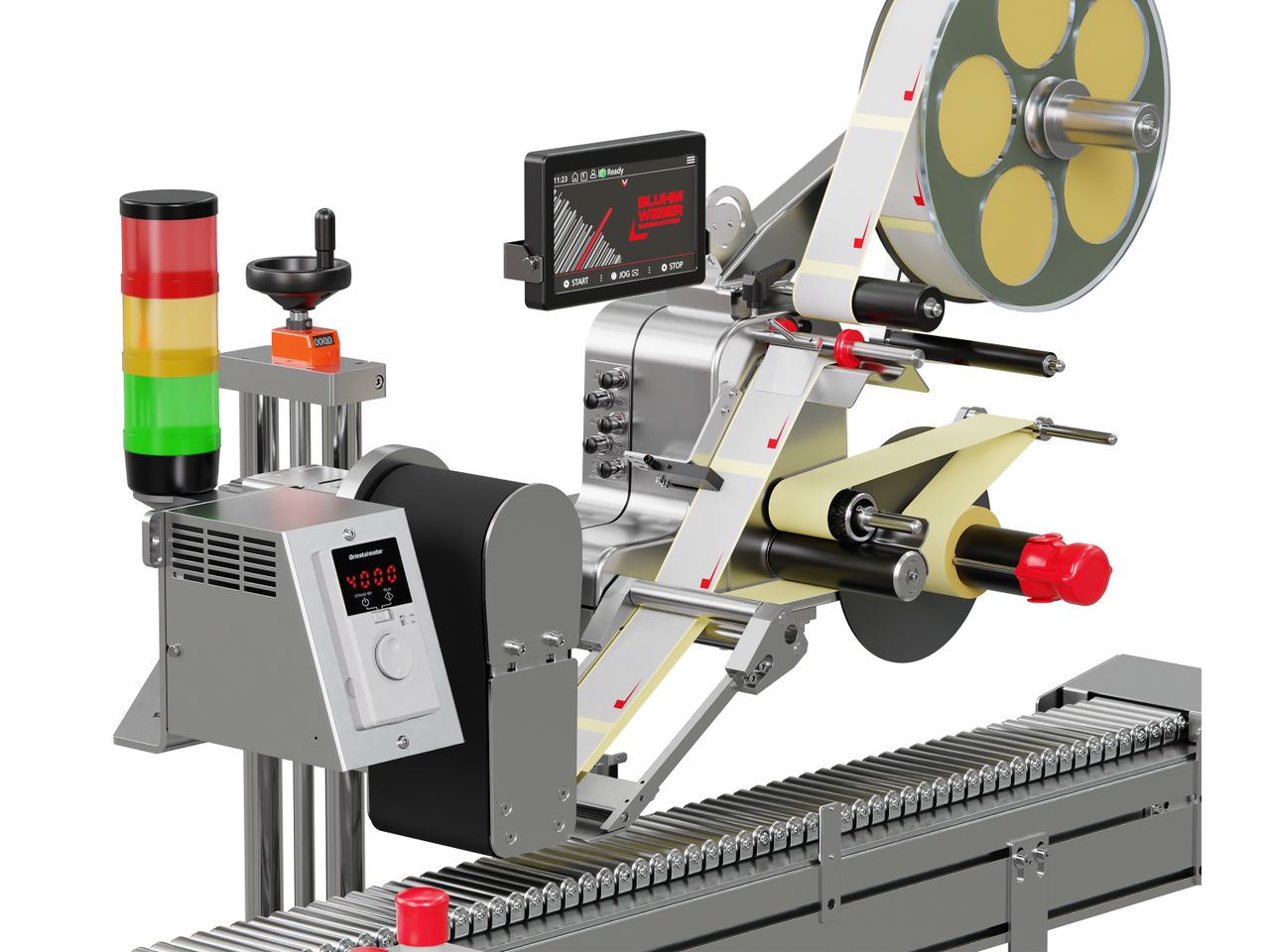 Etiketteersysteem Geset 225 met etiketten rechts