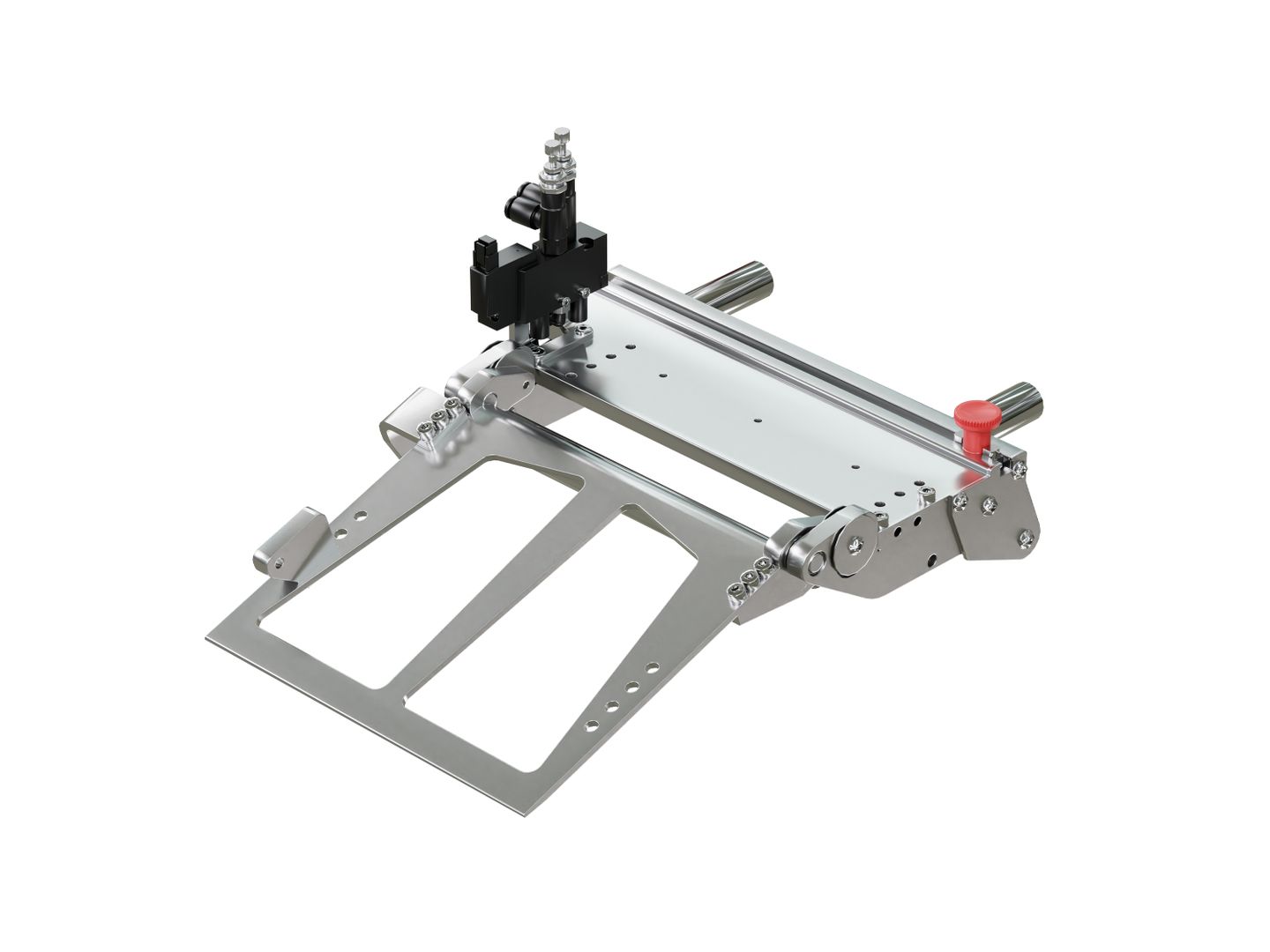 Wipe-on afgiftelepel, pneumatisch
