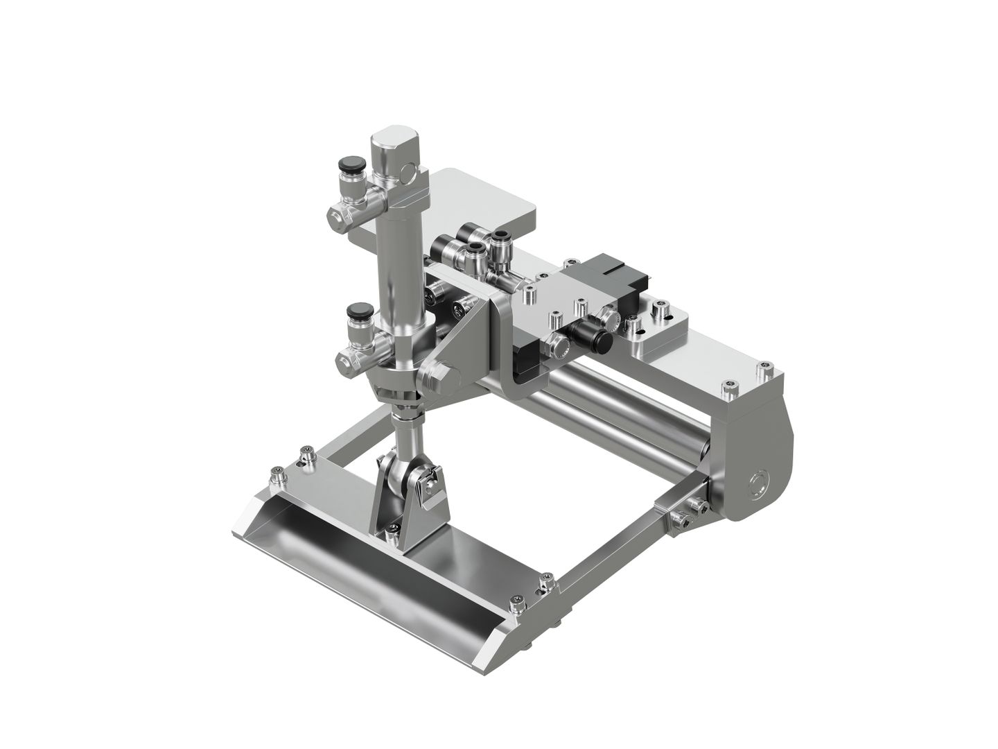 Wipe-on afgiftelepel, pneumatisch