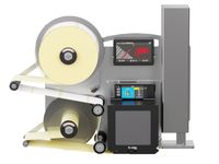 Etikettenprintdispenser Legi-Air 4050B met etiketten voorzijde