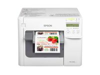 Kleurenetikettenprinter Epson ColorWorks C3500 met etiket voorzijde