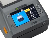 Zebra ZD621 desktop printer close-up display