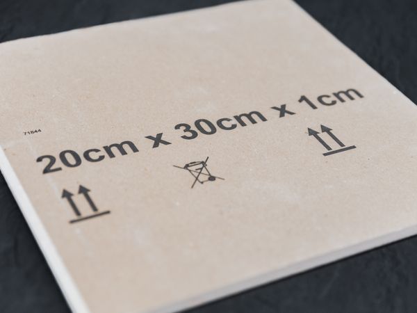 Isolatieplaat bedrukt met inkjetprinter Markoprint integra PP 108