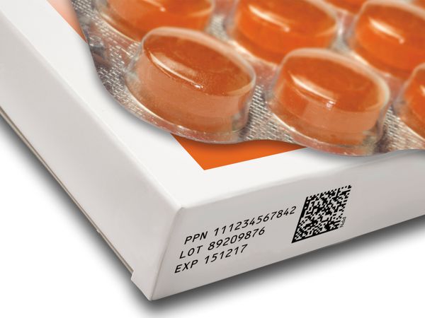 Vouwdozen voor farmaceutische producten bedrukt met Markoprint inkjetprinter