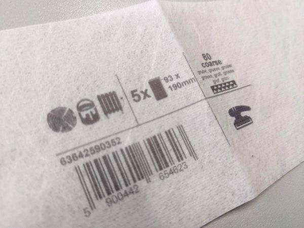 Filter geprint met inkjetprinter Markoprint X1JET MX